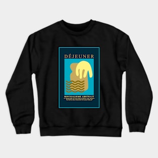 Minimalist Food Poster (French) Crewneck Sweatshirt